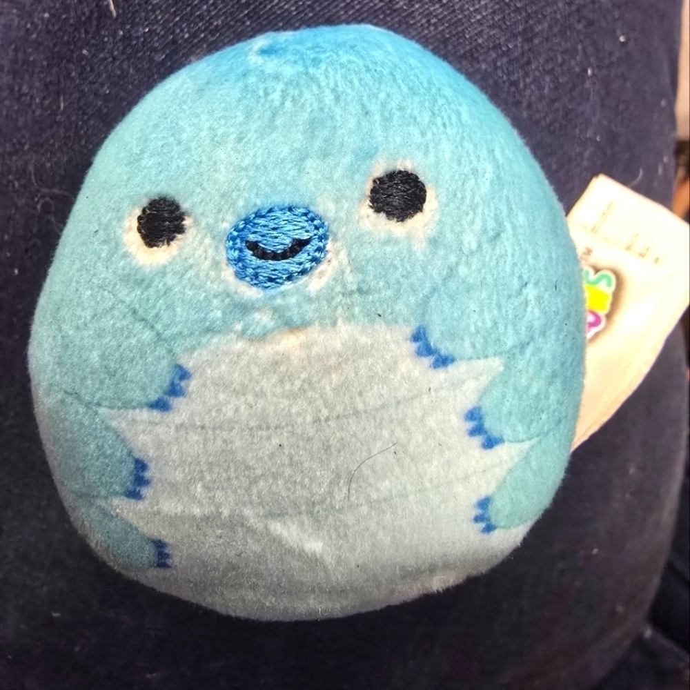 Kellytoy Squishmallow Misko the Water Bear 2.5 Inch Blue Plush Sealife Squad